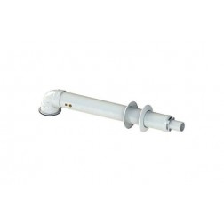 Juego Coaxial Completo Horizontal Con Salidad De G Diam. 60/100 Blanco