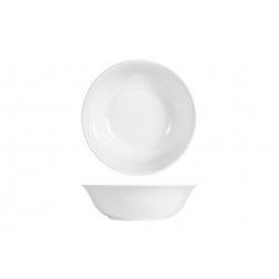 Ensaladera Porcelana Grabado Blanco 23cm