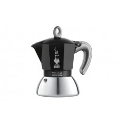 Cafetera Moka Induction Aluminio/Inox Bialetti 2 TAZAS NEGRA
