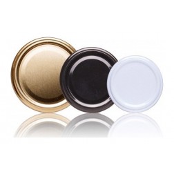 Tapa Metálica Blanca Pasteurizable Tarro 150/250Gr 25 U-D 6.6cm/4Uñas