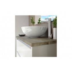 Lavabo Sobreponer Redondo Blanco 16x41,5x41,5cm