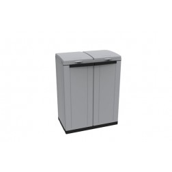 Armario Reciclaje Ecoline Gris 2 Puertas Terry 68 x39x88,7cm