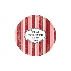 Bandeja Decorada Popcorn Diam.30cm