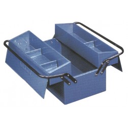 Caja Herramientas Metal Azul 4 Compartimientos Heco 530x205x210mm