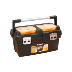 Caja Herramientas Abs Negro Profesional Ironside 500x295x270mm Asa Aluminio