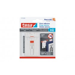 Clavo Adhesivo Sms Ajustable Removible Pared Pinta Tesa Tape 2,0 Kg Blister 2 Clavos 6 Tiras