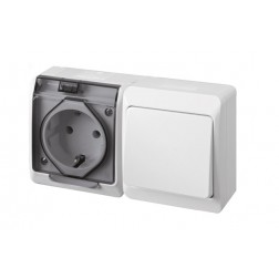 Conmutador + Base Estanco Pool 54 Famatel 16A 250V