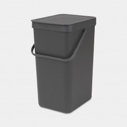 Cubo de reciclaje Brabantia Sort & Go Gris 16L