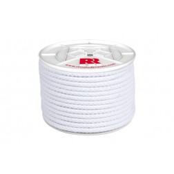 Cuerda Algodon Trenzado con Alma Diam.8mm 100m Blanco