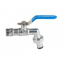 Grifo Esfera Para Manguera Inox M-M 1/2" - 3/4"