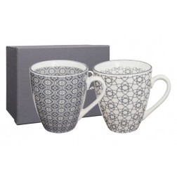 Mug Porcelana Nippon Grey (Set 2) Tokyo 300 ml