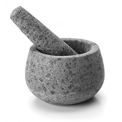 Mortero Granito con Mano 12X8 cm