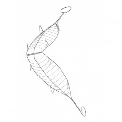 Parrilla Besuguera Inox Sauvic 54x13,5 cm