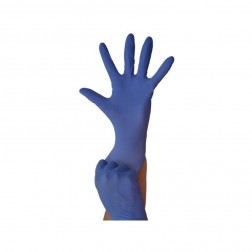 Guante de Nitrilo desechable Sanicen Azul sin Polvo Talla P (100 Uds) 