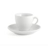TAZA PORCELANA PEARL CON PLATO BLANCA 9 CL - CAFE Ref. 9710033