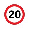 SEÑAL LIMITACIÓN VELOCIDAD 20 Ref. 11137DP