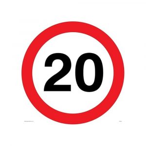 SEÑAL LIMITACIÓN VELOCIDAD 20 Ref. 11137DP