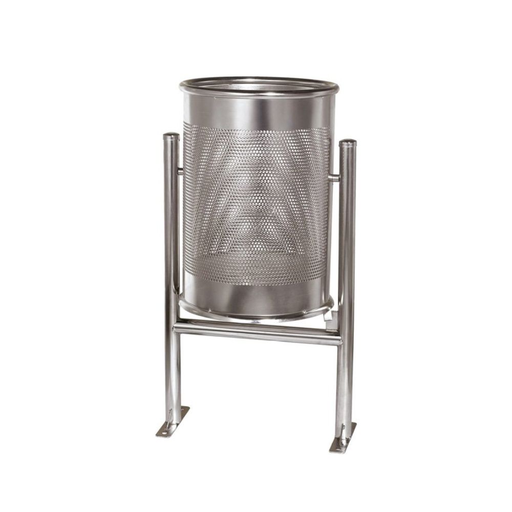 RESIDUOS-PAPELERA CIRCULAR ABATIBLE BARCELONA 60L Ref. 05049JM