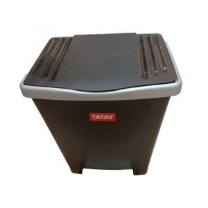 RESIDUOS-CUBO BASURA C/PEDAL NEGRO Ref. 1101427