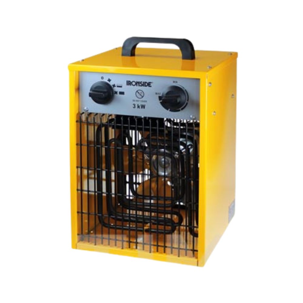 CALEFACTOR PROFESIONAL 1500/3000W CON TERMOSTATO Y ASA DE TRANSPORTE Ref. 9697766