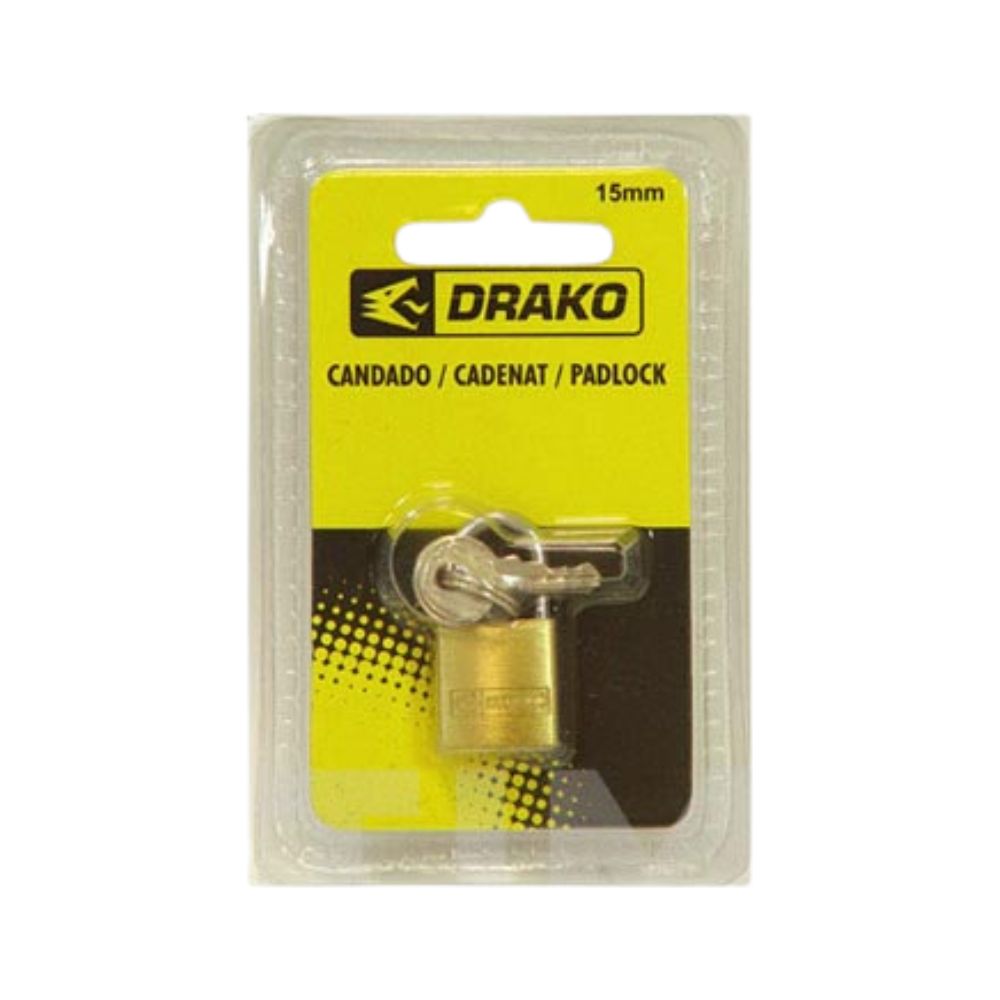 Candado de latón Drako 15mm Ref. 9634977